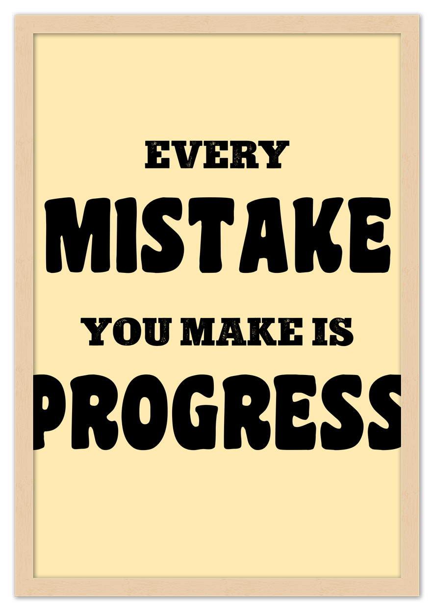 Typography Motivational Wall Art – Inspirational Decor for Office, Bedroom, Desk, Living Room, Home, Positive Sayings, Mindset, Attitude, Therapy, Posters, Picture, Motivating Prints, Decorations - Front View