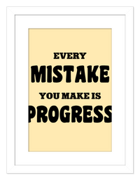 Thumbnail for Typography Motivational Wall Art – Inspirational Decor for Office, Bedroom, Desk, Living Room, Home, Positive Sayings, Mindset, Attitude, Therapy, Posters, Picture, Motivating Prints, Decorations - Front View