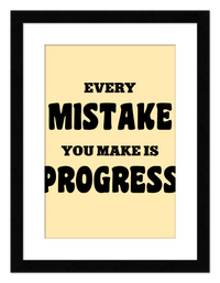 Thumbnail for Typography Motivational Wall Art – Inspirational Decor for Office, Bedroom, Desk, Living Room, Home, Positive Sayings, Mindset, Attitude, Therapy, Posters, Picture, Motivating Prints, Decorations - Front View