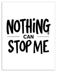 Thumbnail for Typography Motivational Wall Art – Inspirational Decor for Office, Bedroom, Desk, Living Room, Home, Positive Sayings, Mindset, Attitude, Therapy, Posters, Picture, Motivating Prints, Decorations - Front View