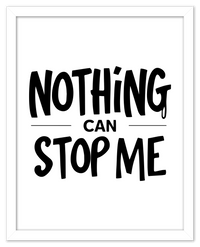 Thumbnail for Typography Motivational Wall Art – Inspirational Decor for Office, Bedroom, Desk, Living Room, Home, Positive Sayings, Mindset, Attitude, Therapy, Posters, Picture, Motivating Prints, Decorations - Front View