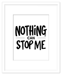 Thumbnail for Typography Motivational Wall Art – Inspirational Decor for Office, Bedroom, Desk, Living Room, Home, Positive Sayings, Mindset, Attitude, Therapy, Posters, Picture, Motivating Prints, Decorations - Front View