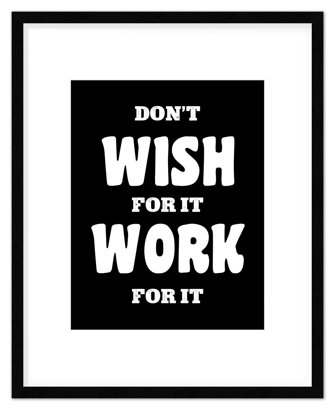 Typography Motivational Wall Art – Inspirational Decor for Office, Bedroom, Desk, Living Room, Home, Positive Sayings, Mindset, Attitude, Therapy, Posters, Picture, Motivating Prints, Decorations - Front View