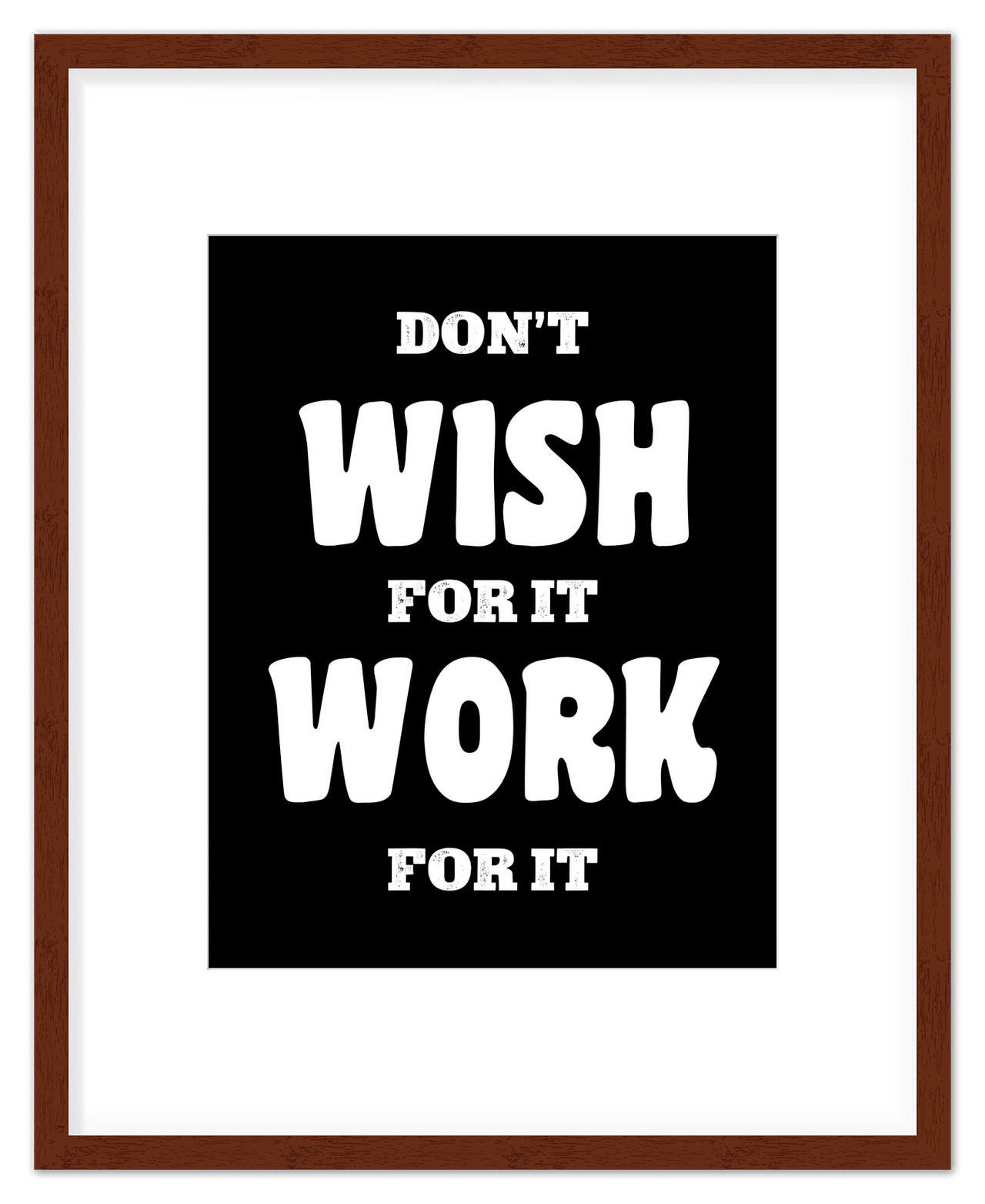 Typography Motivational Wall Art – Inspirational Decor for Office, Bedroom, Desk, Living Room, Home, Positive Sayings, Mindset, Attitude, Therapy, Posters, Picture, Motivating Prints, Decorations - Front View