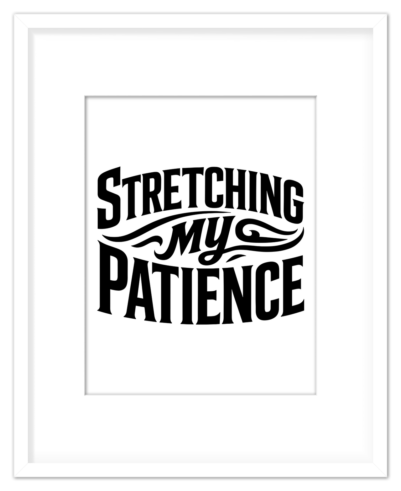 Typography Motivational Wall Art – Inspirational Decor for Office, Bedroom, Desk, Living Room, Home, Positive Sayings, Mindset, Attitude, Therapy, Posters, Picture, Motivating Prints, Decorations - Front View