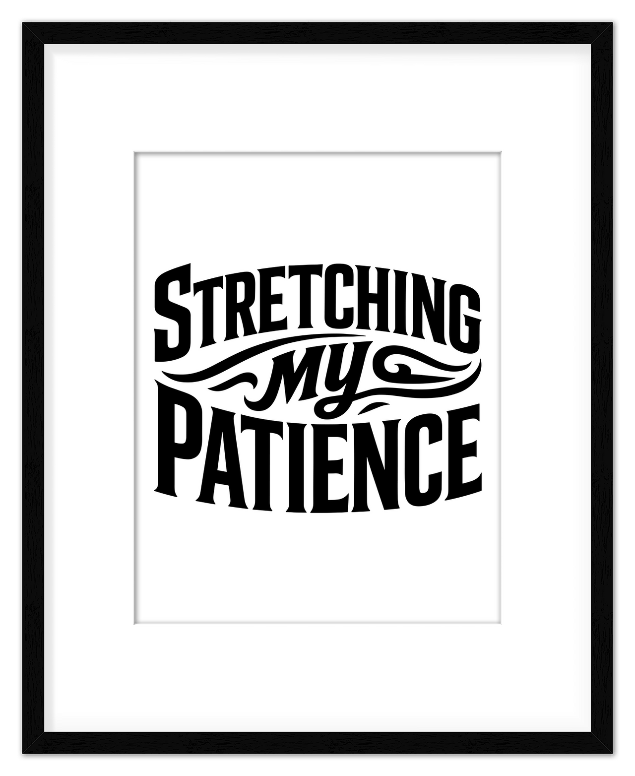 Typography Motivational Wall Art – Inspirational Decor for Office, Bedroom, Desk, Living Room, Home, Positive Sayings, Mindset, Attitude, Therapy, Posters, Picture, Motivating Prints, Decorations - Front View