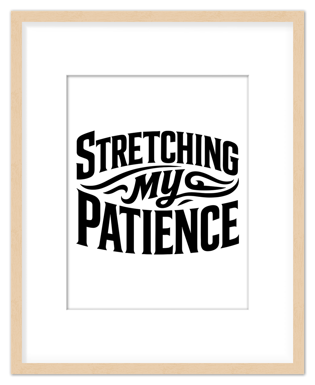 Typography Motivational Wall Art – Inspirational Decor for Office, Bedroom, Desk, Living Room, Home, Positive Sayings, Mindset, Attitude, Therapy, Posters, Picture, Motivating Prints, Decorations - Front View