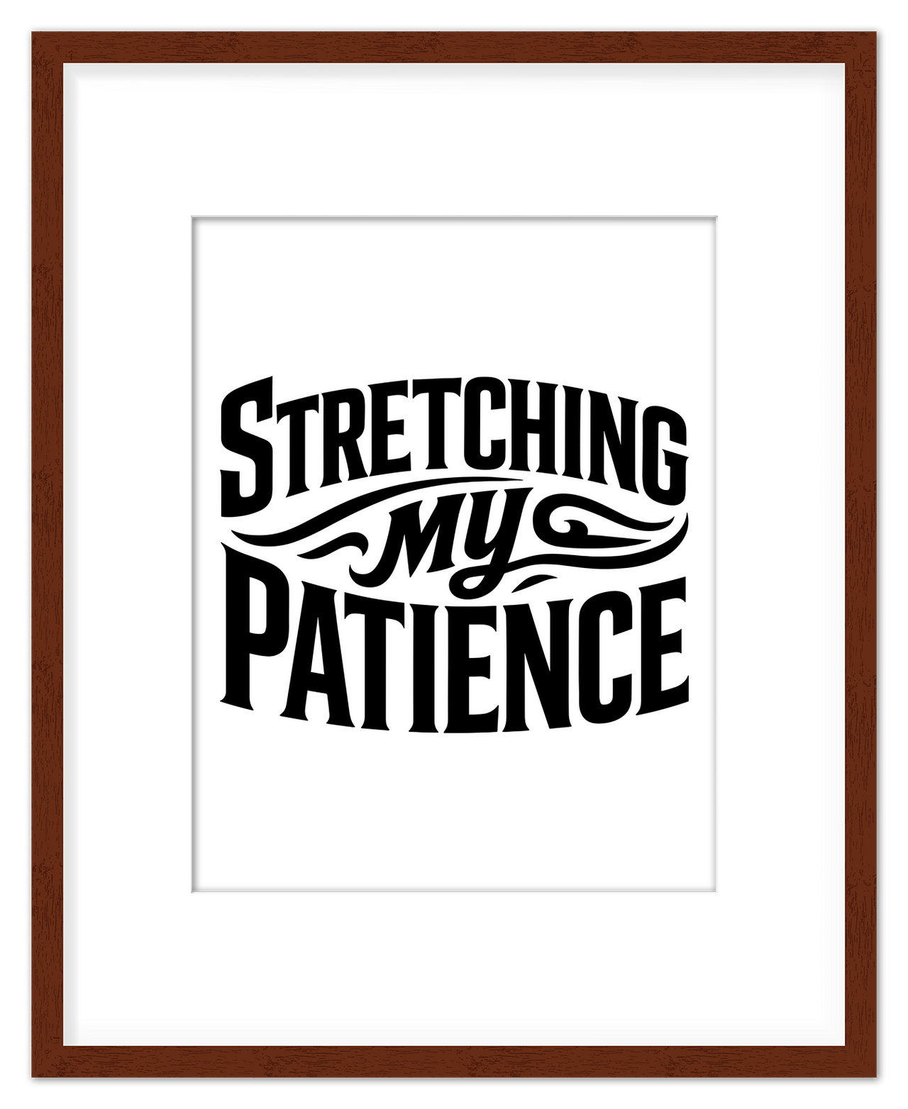 Typography Motivational Wall Art – Inspirational Decor for Office, Bedroom, Desk, Living Room, Home, Positive Sayings, Mindset, Attitude, Therapy, Posters, Picture, Motivating Prints, Decorations - Front View