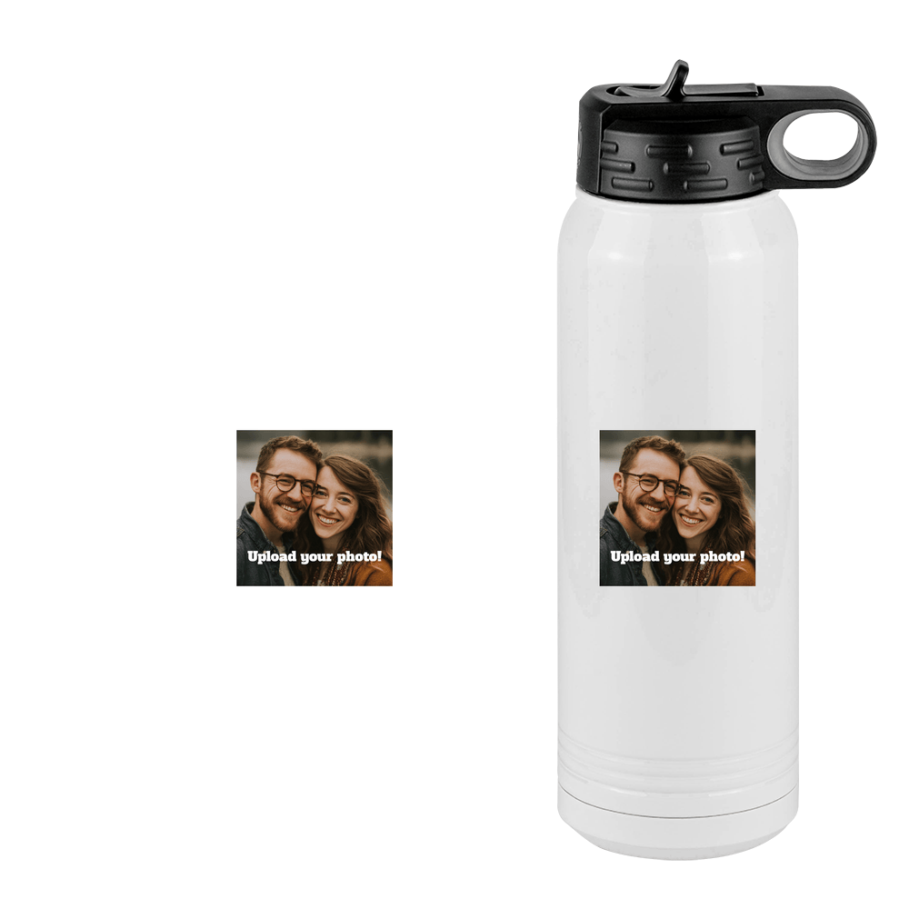 Personalized Water Bottle (30 oz) - Upload Your Photo - Design View