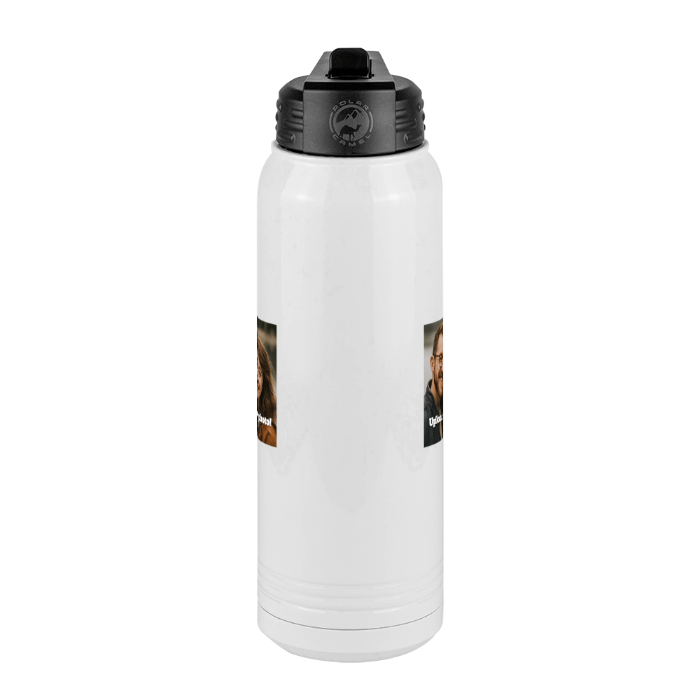 Personalized Water Bottle (30 oz) - Upload Your Photo - Front View