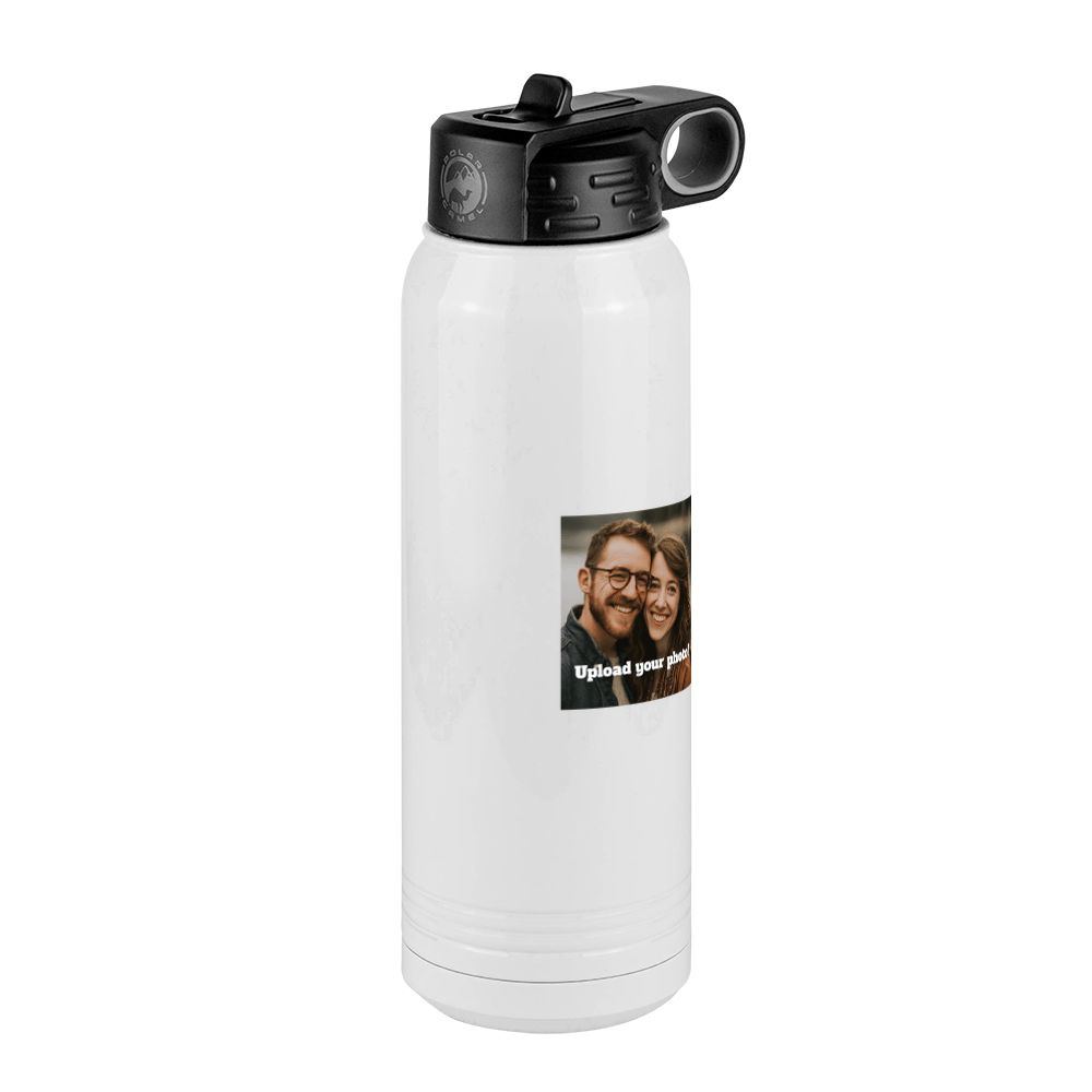 Personalized Water Bottle (30 oz) - Upload Your Photo - Front Right View