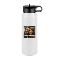 Thumbnail for Personalized Water Bottle (30 oz) - Upload Your Photo - Right View