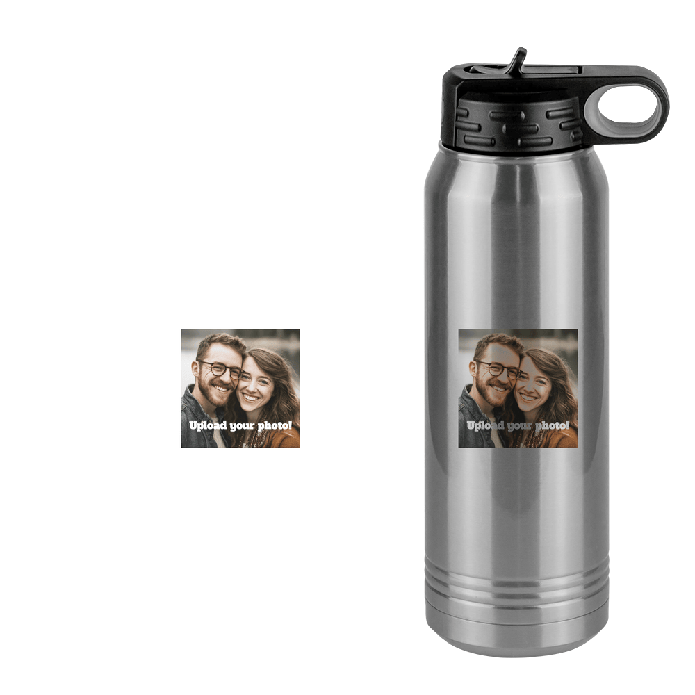 Personalized Water Bottle (30 oz) - Upload Your Photo - Design View