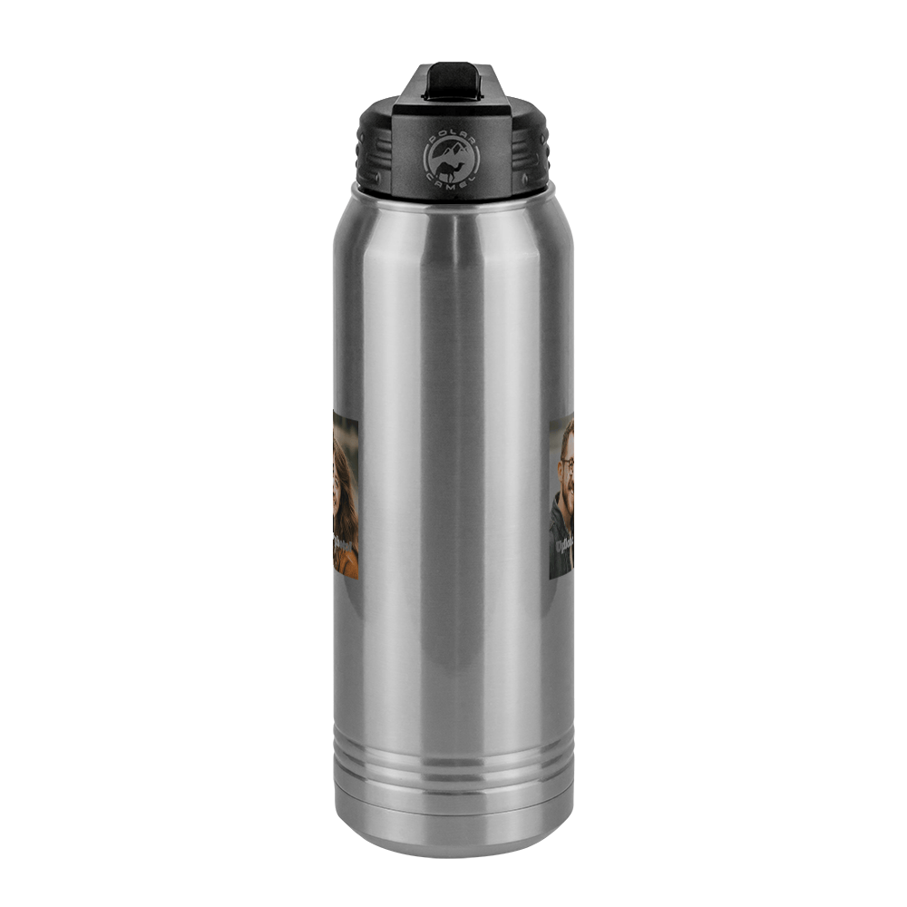 Personalized Water Bottle (30 oz) - Upload Your Photo - Front View
