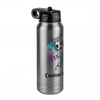 Thumbnail for Personalized Water Bottle - Custom Logo or Quote, 30 oz Stainless Steel Thermos, Reusable Double Walled Vacuum Insulated Bottles, Customized Drinkware Gifts for Teams, Coworkers, Family, Friends - Front Left View