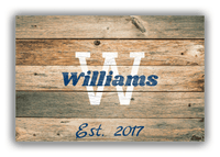 Thumbnail for Personalized Wood Grain Canvas Wrap & Photo Print - Name Over Initial - Patina Wood - Front View