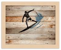 Thumbnail for Wood Wall Art Surfing - Front View