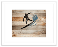 Thumbnail for Wood Wall Art Surfing - Front View