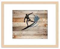 Thumbnail for Wood Wall Art Surfing - Front View