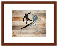 Thumbnail for Wood Wall Art Surfing - Front View