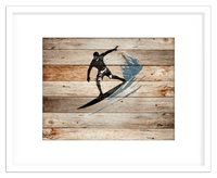 Thumbnail for Wood Wall Art Surfing - Front View