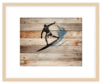 Thumbnail for Wood Wall Art Surfing - Front View