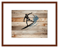 Thumbnail for Wood Wall Art Surfing - Front View