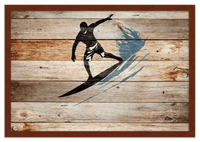 Thumbnail for Wood Wall Art Surfing - Front View