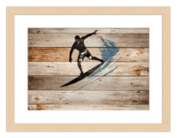 Thumbnail for Wood Wall Art Surfing - Front View