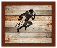 Thumbnail for Wood Wall Art Football - Front View