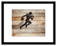 Thumbnail for Wood Wall Art Football - Front View
