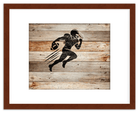 Thumbnail for Wood Wall Art Football - Front View