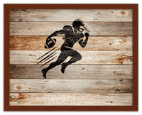Thumbnail for Wood Wall Art Football - Front View