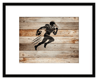 Thumbnail for Wood Wall Art Football - Front View