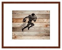 Thumbnail for Wood Wall Art Football - Front View