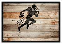 Thumbnail for Wood Wall Art Football - Front View