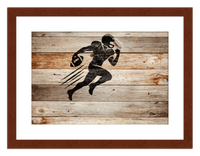Thumbnail for Wood Wall Art Football - Front View