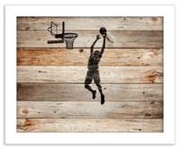 Thumbnail for Wood Wall Art Basketball - Front View