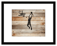 Thumbnail for Wood Wall Art Basketball - Front View