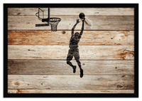 Thumbnail for Wood Wall Art Basketball - Front View
