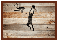 Thumbnail for Wood Wall Art Basketball - Front View