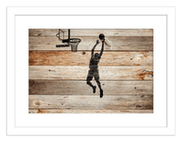 Thumbnail for Wood Wall Art Basketball - Front View