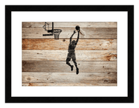 Thumbnail for Wood Wall Art Basketball - Front View