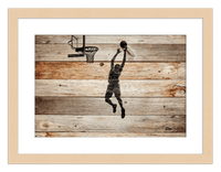 Thumbnail for Wood Wall Art Basketball - Front View