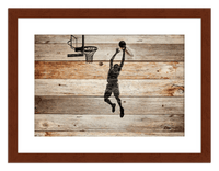 Thumbnail for Wood Wall Art Basketball - Front View