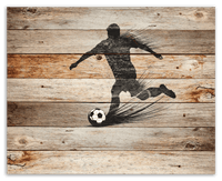 Thumbnail for Wood Wall Art Soccer - Front View