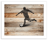 Thumbnail for Wood Wall Art Soccer - Front View