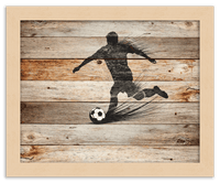 Thumbnail for Wood Wall Art Soccer - Front View