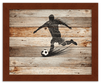 Thumbnail for Wood Wall Art Soccer - Front View