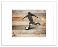 Thumbnail for Wood Wall Art Soccer - Front View